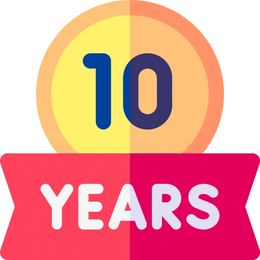 10 years icon created by Freepik - Flaticon